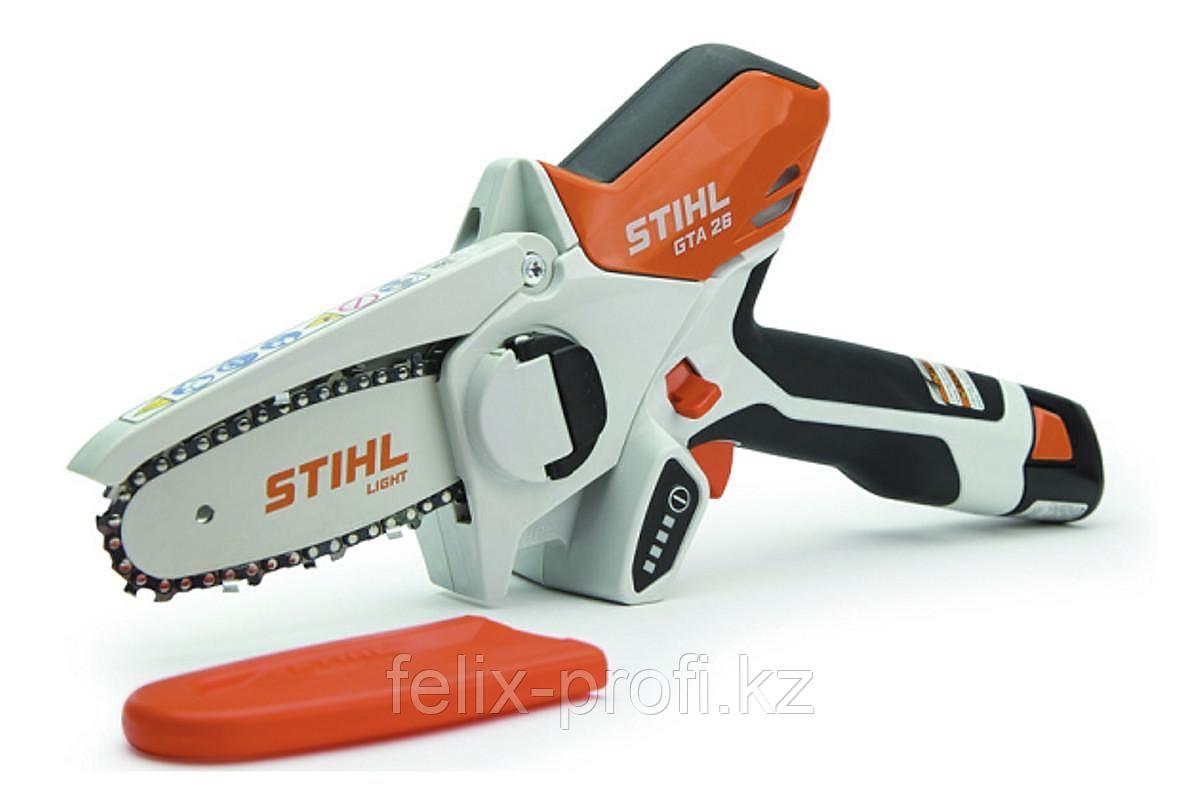 Аккумуляторный сучкорез STIHL GTA 26 SET (шина10 см цепь 1/4" P1,1 мм. В комплекте аккум., зар. уст-во.