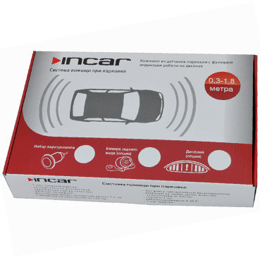 Парктроник Incar PT-208 (B/S) (черный)