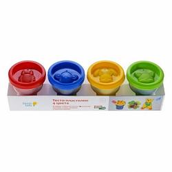 Тесто-пластилин 4 цвета, Набор для детского творчества от GENIO KIDS