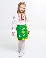 Вышиванка для девочек Квитуча поплин белый