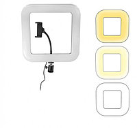 Квадратная светодиодная селфи лампа с держателем для телефона, D35 BEAUTY LIVE SQUARE LIGHT CST-318