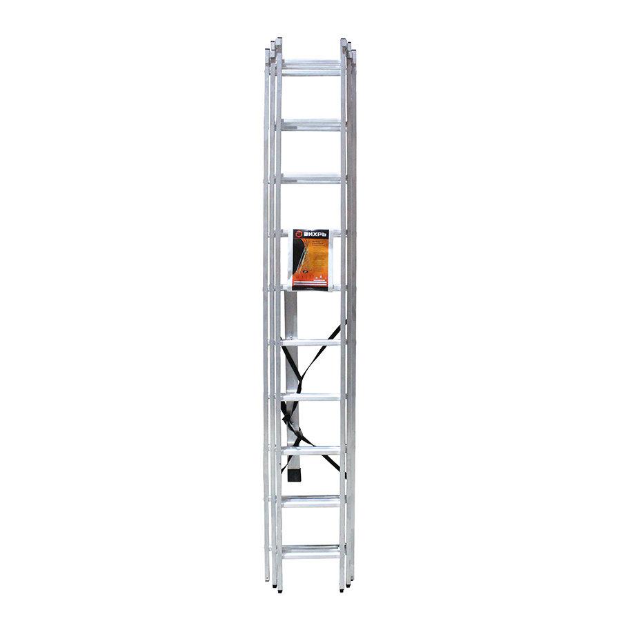 Лестница алюминиевая трёхсекционная ЛА 3х10 Вихрь - фото 1 - id-p79914949