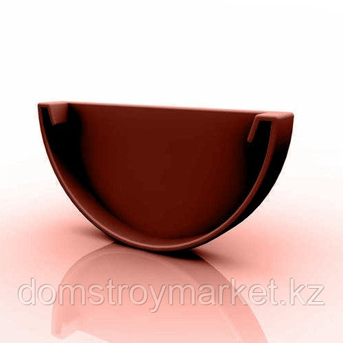 Заглушка желоба d=125 мм, RUPLAST (коричневый) - фото 5 - id-p79915701