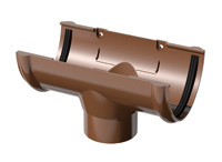 Водосток VERAT воронка сливная коричневая 3м (D-120мм)