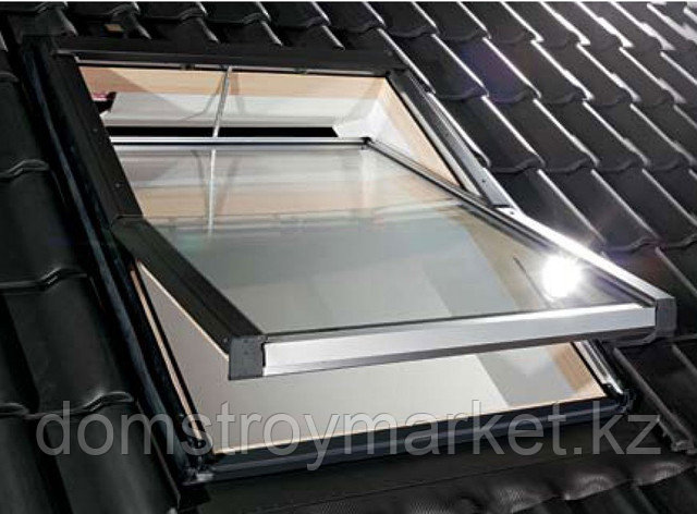 Мансардное окно Fakro FTS-U2 78х160 в комплекте с окладом на металлочерепицу - фото 1 - id-p79916126