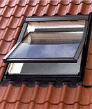 Мансардное окно Fakro FTS-U2 78х160 в комплекте с окладом на металлочерепицу, фото 9