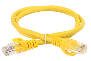 Патч-корд Cat.5e OK-UTP-RJ45-1м-Y LSZH (Желтый)