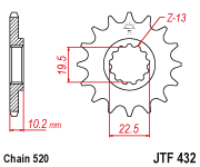 Звезда ведущая JTF 432.15