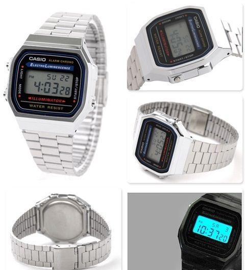 Японские Электронные наручные часы "Casio" A-168WA-1W. Оригинал 100%. Классика. Монтана. Подарок. - фото 3 - id-p79916781