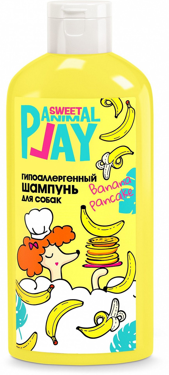 Шампунь для собак Animal Play SWEET Банановый панкейк, гипоаллергенный, 300 мл