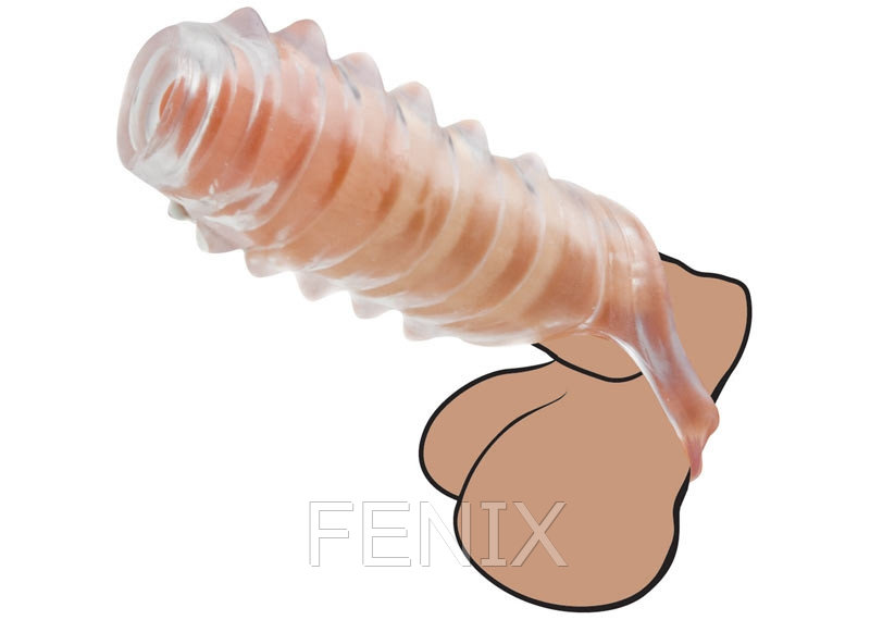 Открытая насадка на член Adam Male Toys™ The Tug CyberSkin® Stroker