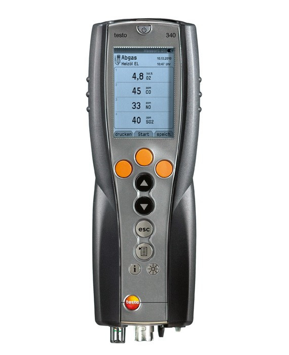 Testo Газоанализатор testo 340  стандартный трехсенсорный (O2+CO+NO) комплект без зонда