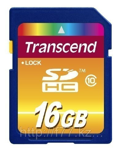 Карта памяти Transcend SD 16Gb Class 10