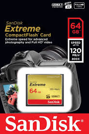 SanDisk 64GB Extreme Pro CF Card карты памяти (120Мб / с)