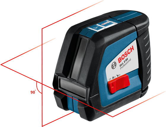 Линейный лазерный нивелир  Bosch GLL 2-50 Professional + вкладка под L-Boxx