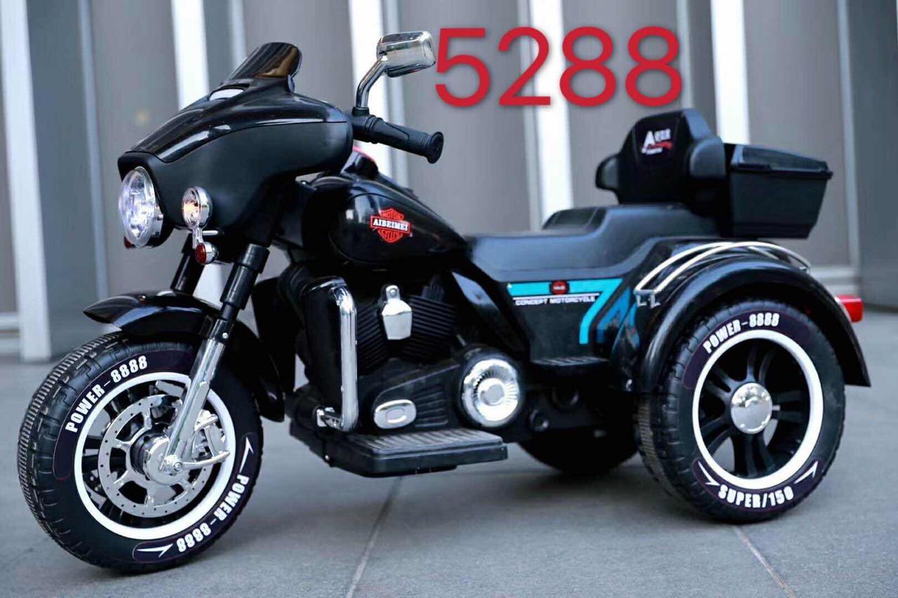 Детский электро мотоцикл Harley Glide EVA-колеса