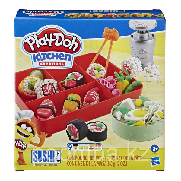 Play Doh Набор пластилина Суши - Масса для лепки Плей До
