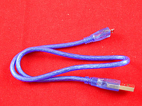 Шнур USB A - micro USB (Синий)