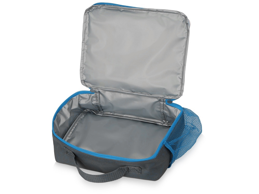 Изотермическая сумка-холодильник Breeze для ланч-бокса, серый/голубой - фото 2 - id-p79926197