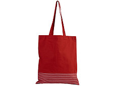 Хлопковая сумка-тоут Aylin с серебристыми вставками (плотность 140 г/м²), фото 2