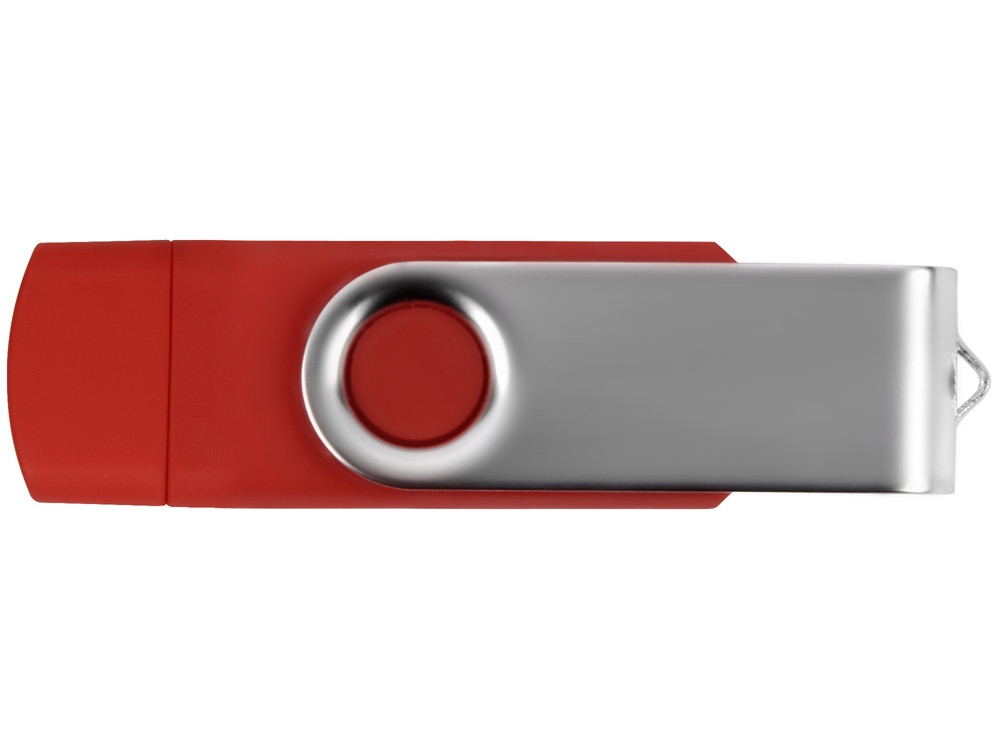 USB/micro USB-флешка 2.0 на 16 Гб Квебек OTG, красный - фото 4 - id-p79927808