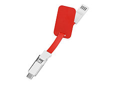 Зарядный кабель 3-в-1 Charge-it, красный, фото 5