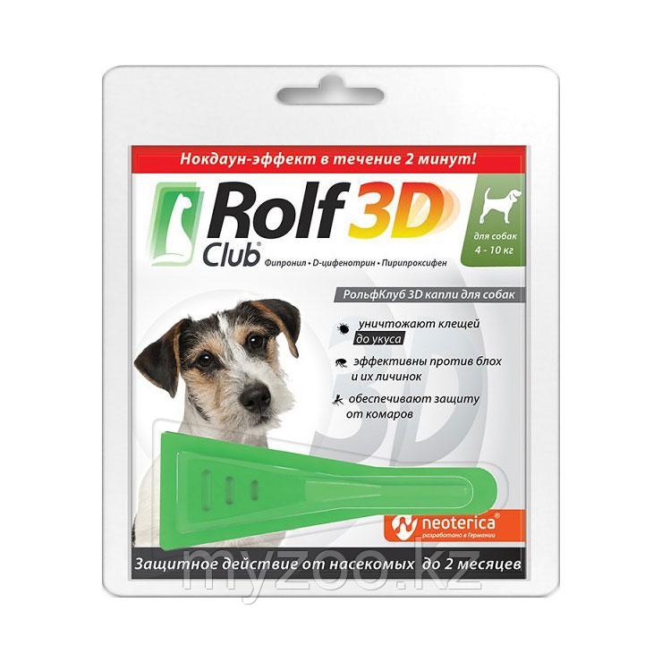 ROLF CLUB 3D для собак 4-10кг капли от блох и клещей на холку