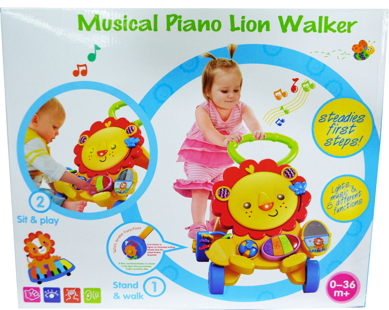 musical piano lion walker