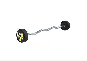 Штанга неразборная обрезиненная 12.5 кг