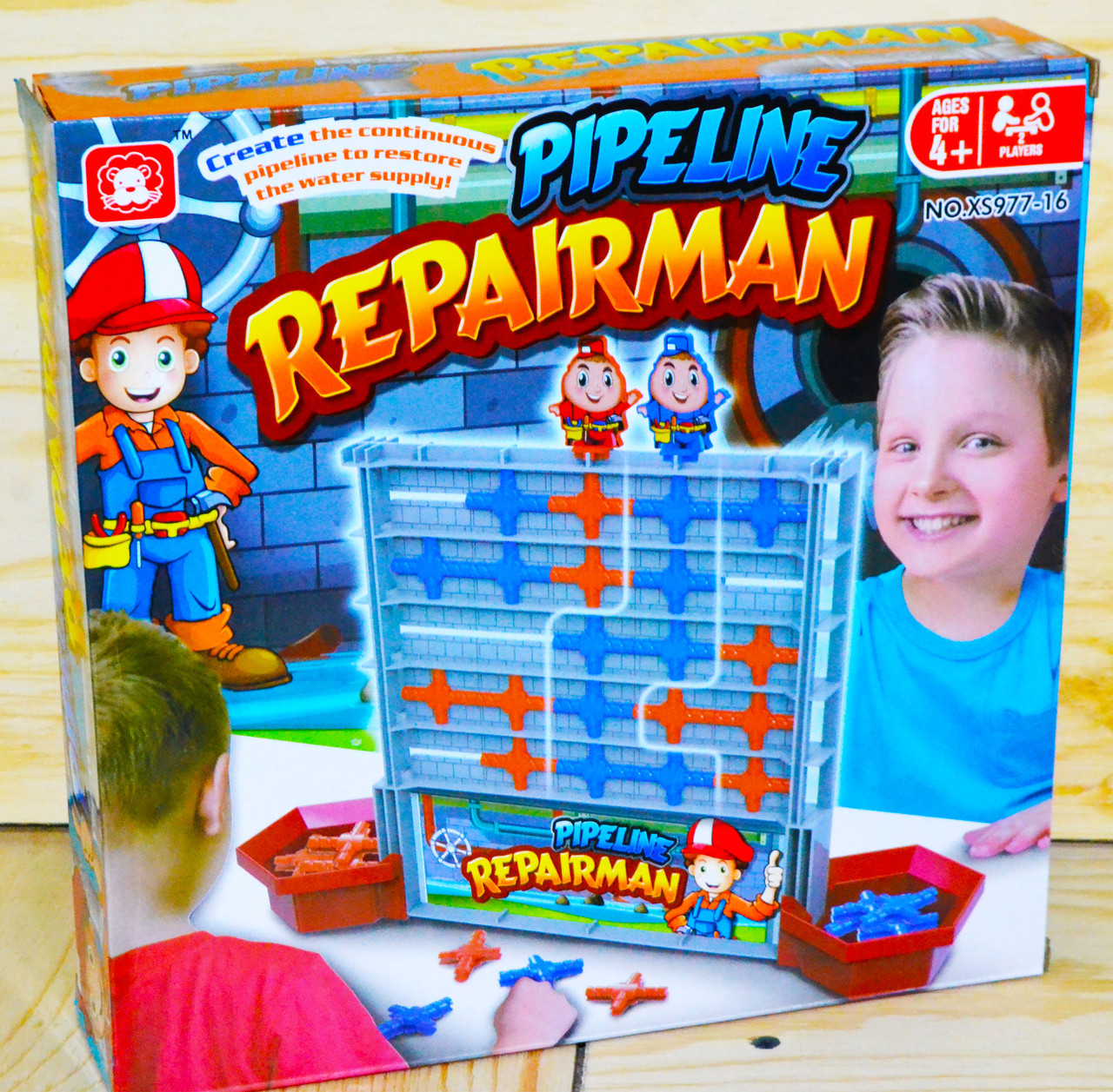 977-16 Настольная игра Трубопровод Pipeline Repairman 26*26см