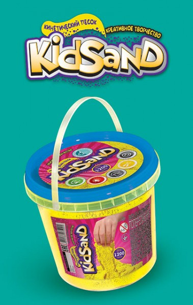 Кинетический песок "KIDSAND", 1200 г без формочек (12)