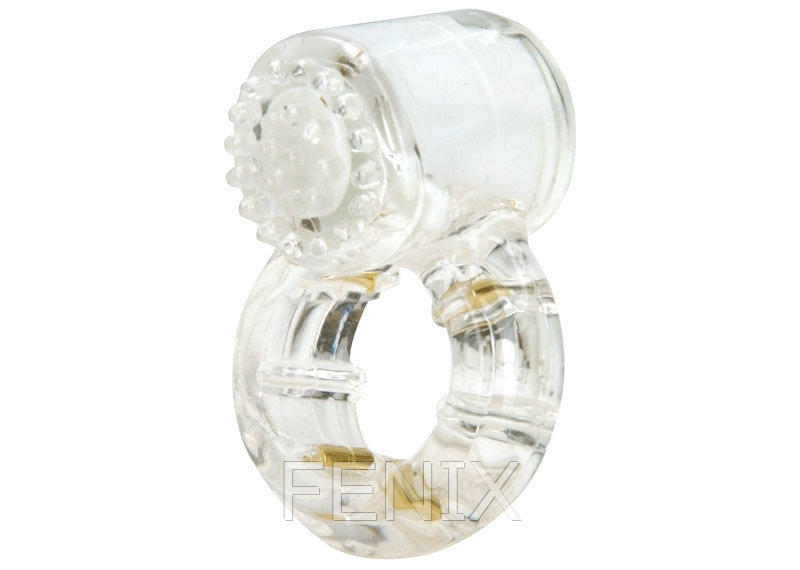 Эрекционное кольцо с вибрацией Climax® Gems™ Quartz Ring