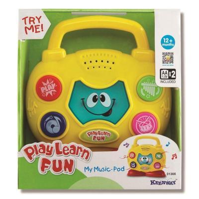 Keenway Интерактивная игрушка Музыкальный бумбокс 31366