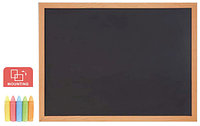 Доска меловая, Comix, BB4560, Настенная, 45*60 см, для письма, Чёрная в деревянной раме