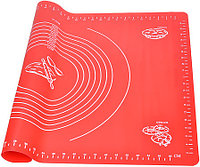 Силиконовый коврик для теста 60 х 40 см Красный