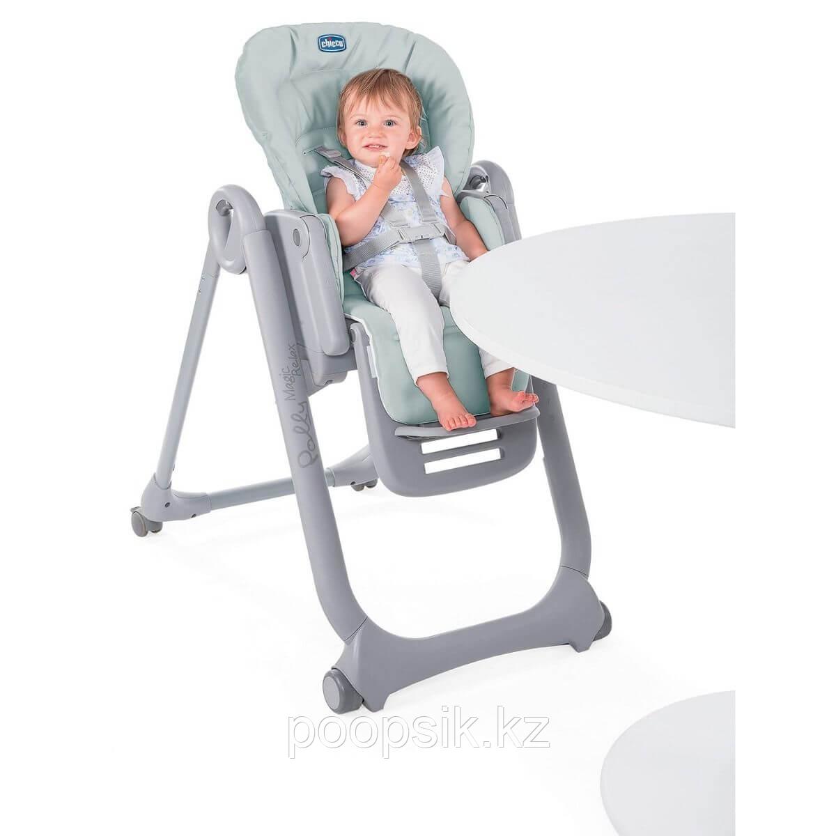 Стульчик для кормления Polly Magic Relax Antiguan Sky Chicco - фото 3 - id-p79982979