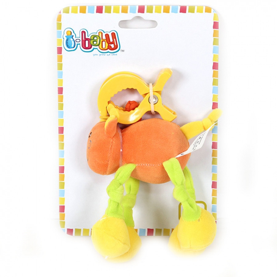 Развивающая игрушка I-BABY подвеска ДРУЖОК ИЗ ДЖУНГЛЕЙ на клипсе 27 см ( в кор.по 48 шт.)