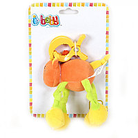 Развивающая игрушка I-BABY подвеска ДРУЖОК ИЗ ДЖУНГЛЕЙ на клипсе 27 см ( в кор.по 48 шт.)