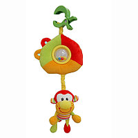 Развивающая игрушка I-BABY подвеска ОБЕЗЬЯНКИ на клипсе 30*30см ( в кор. по 48 шт.)
