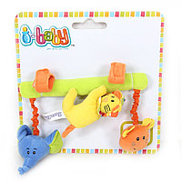 Развивающая игрушка I-BABY подвязка ДРУЗЬЯ ИЗ ДЖУНГЛЕЙ 26 см ( в кор. по 24 шт.)