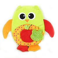 Развивающая игрушка I-BABY СОВА с яблоком 22 см ( в кор. по 48 шт.)