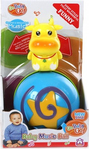 Развивающая игрушка JIA LE TOYS МУЗЫКАЛЬНЫЙ ШАР С КОРОВКОЙ 14,9х12,5х23,7cm (в кор.48 шт.)