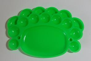 Палитра пластик зеленый 