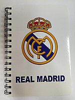 Блокнот А5 на вертикальном гребне Real Madrid