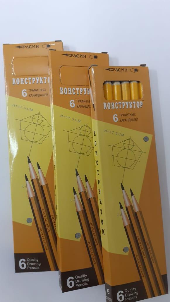 Конструктор 6 графитных карандашей