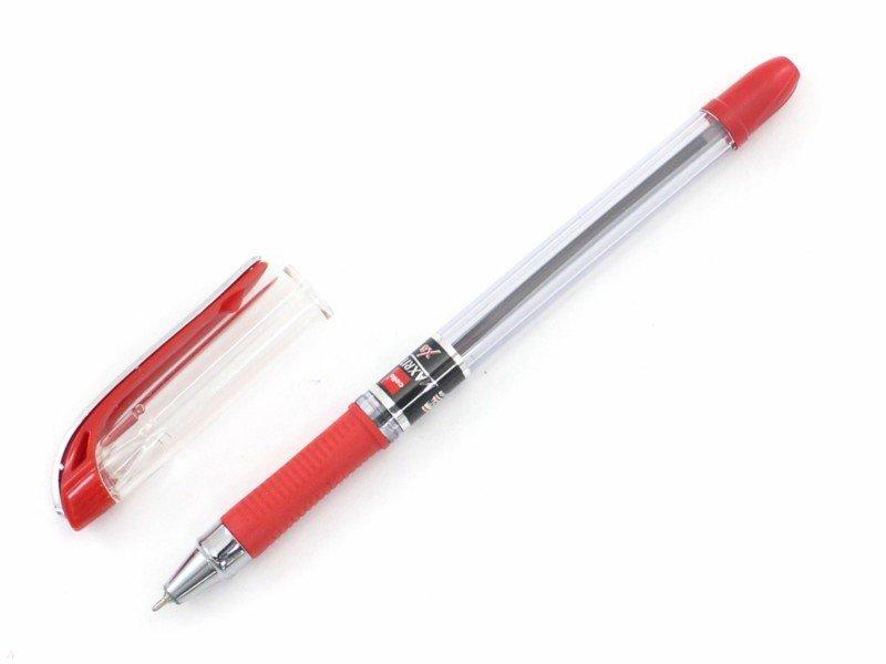 Ручка шариковая масляная 0,5 мм, красная, Maxriter Cello
