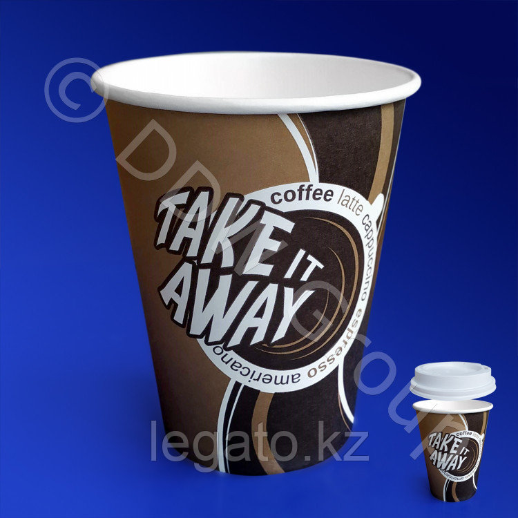 Стакан для хол/гор 165мл " Coffee Take away"  картон 50шт/упак 2000шт/кор