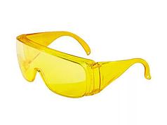 Очки защитные открытого типа, желтые, ударопрочный поликарбонат, бок. и верх. защита// СИБРТЕХ 89157