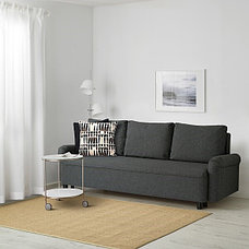 Диван-кровать 3-местный ГРИМХУЛЬТ, Гуннаред темно-серый ИКЕА, IKEA, фото 2