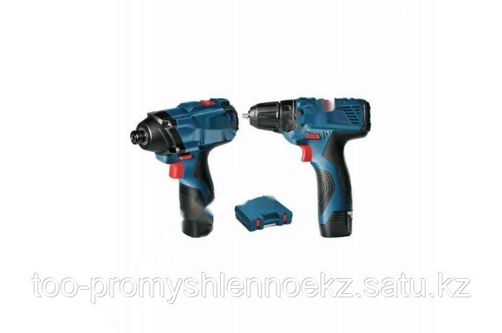 GSB 120-LI (2x 1.5Ah) + 11pcs bit set + 12 pcs drill set Bosch